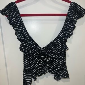 Top shop- Ruffled crop top